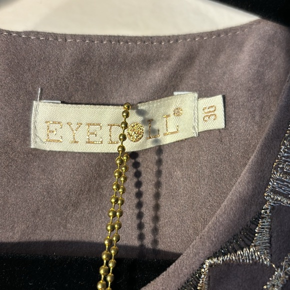 Eyedoll southern beige dress . NWT. Small/36.Feels like crushed velvet - Picture 5 of 14